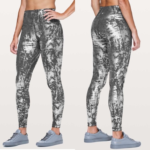 Lululemon Wunder Under Hi-Rise Tight Brindle Foil 28" Leggings W5BIHS Size 6 - Picture 1 of 12